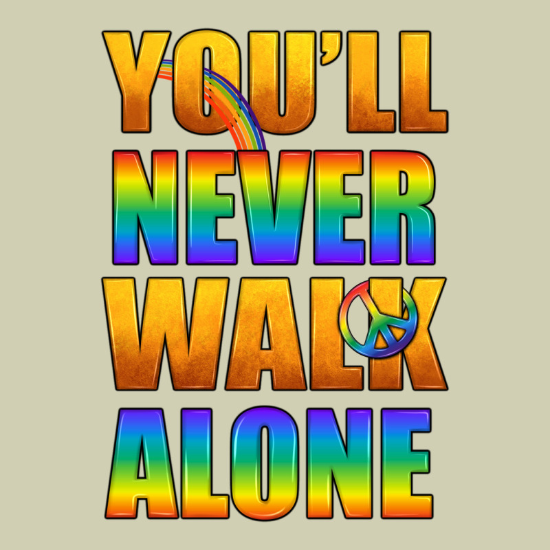 Lgbtq You'll Never Walk Alone With Peace Heavy Core Tee by BundleAndBundleShop | Teevron