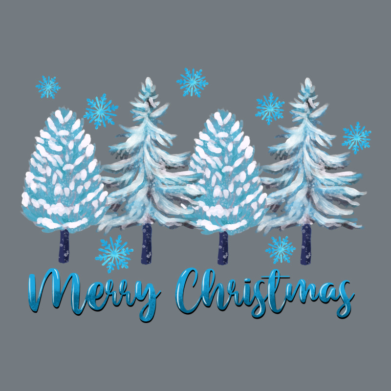 Merry Christmas Blue Trees Heavyweight Sweatshirt by FaDigitalArtStudio | Teevron
