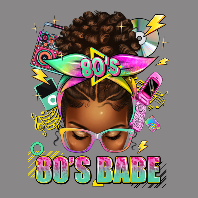 80's Babe Afro Messy Bun Vintage Tee by texasbilliewilder | Teevron