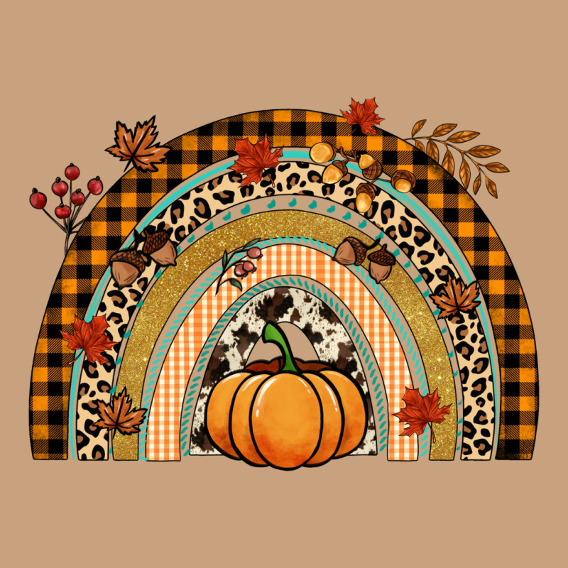 Fall Rainbow Pumpkin Vintage Tee by NancyCooperArtShop | Teevron