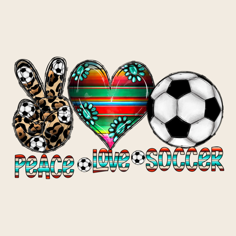 Peace Love Soccer Premium Sweatshirt by CowhideDigitalArt | Teevron