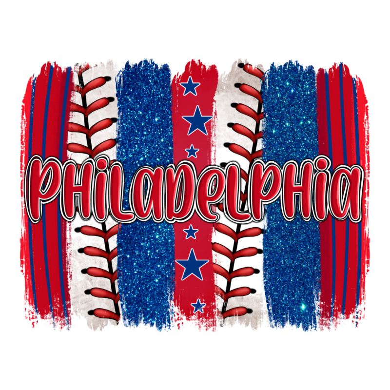 Philadelphia Baseball Team Spirit Brushstrokes Premium Tee by Artiststas | Teevron