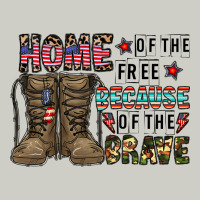Home Of The Free Beacause Of The Brave Heavyweight Hoodie | Teevron