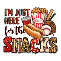 I'm Just Here For The Snacks Baseball Premium Tee | Teevron