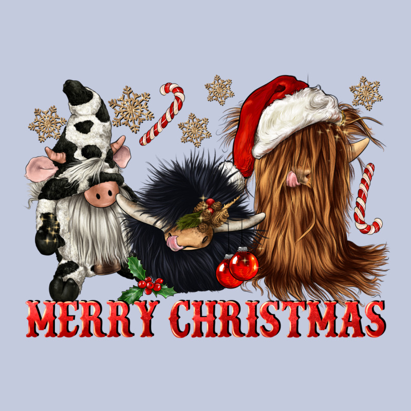 Merry Christmas Heifer Cow Gnomies Long Sleeve Tee by CowGirlArtShop | Teevron
