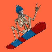 Skeleton Snowboard Premium Hoodie | Teevron