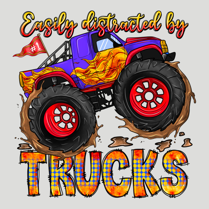Easily Distracted By Trucks Zipper Hoodie by CowhideDigitalArt | Teevron