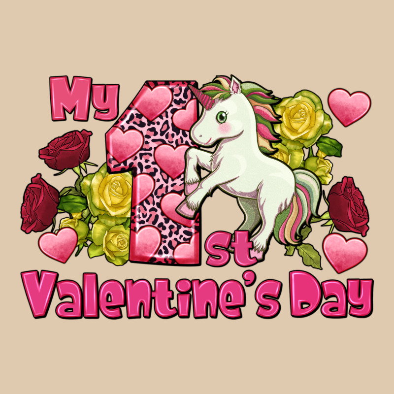My First Valentine's Day Unicorn Heavyweight Sweatshirt by FaDigitalArtStudio | Teevron
