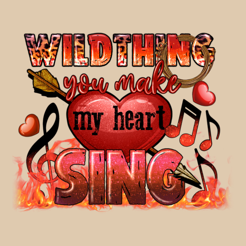 Valentine's Day Wild Thing You Make My Heart Sing Heavyweight Sweatshirt by FaDigitalArtStudio | Teevron