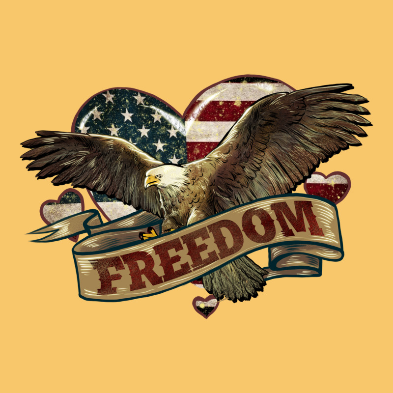Freedom America Eagle 4th Of July Vintage Hoodie by HowdyJamesFarm | Teevron