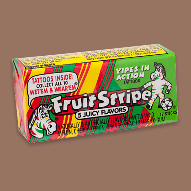 Old School Fruit Stripe Gum Premium Hoodie by lanVoArt | Teevron