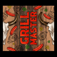 Grill Master With Bull Skull Urban Heavy Tee | Teevron