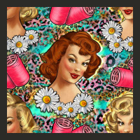 Hairdresser Western Girl And Hair Curler Seamless Pattern Bbs Heavy Core Tee | Teevron