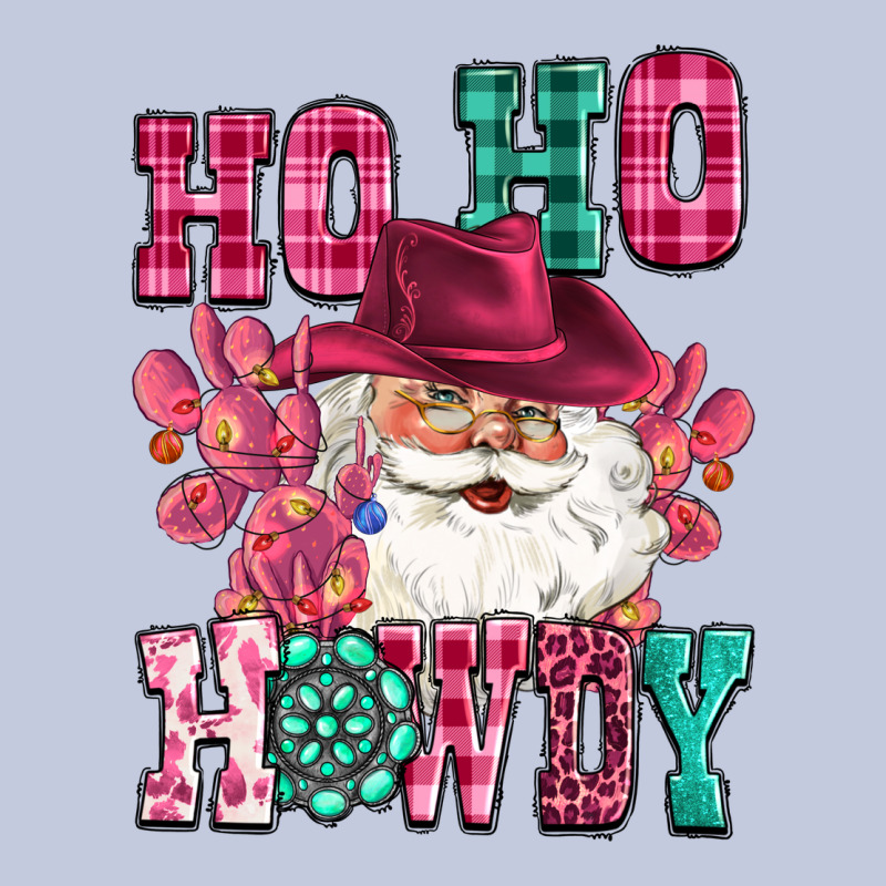 Ho Ho Howdy Santa Pink Christmas Long Sleeve Tee by CowGirlArtShop | Teevron