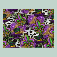 Mardi Gras Celebration Pattern Zipper Hoodie | Teevron