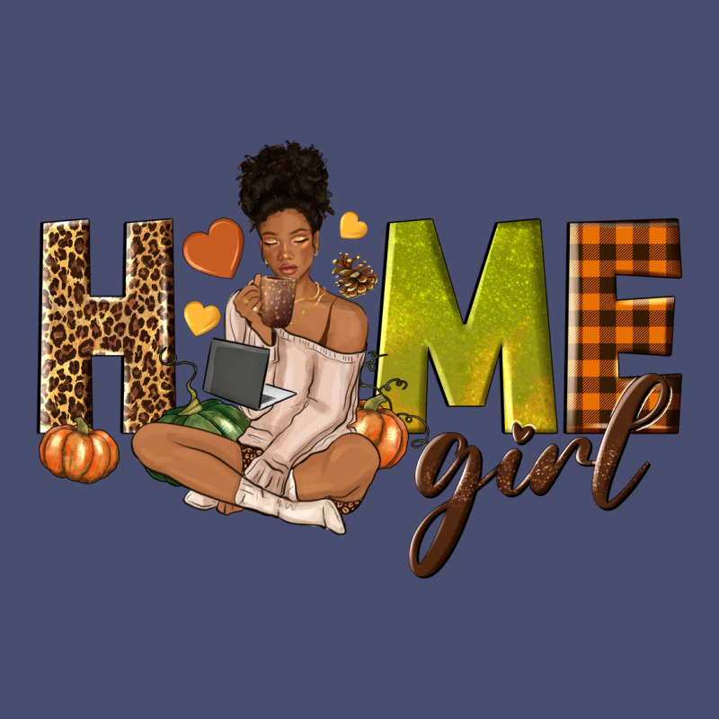 Home Girl Fall Afro Girl Vintage Tee by NancyCooperArtShop | Teevron
