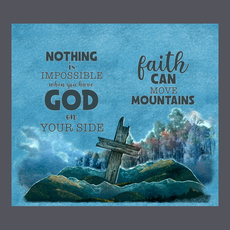 Nothing Is Impossible With Cross Vintage Hoodie by TumblerDesignByShophia | Teevron