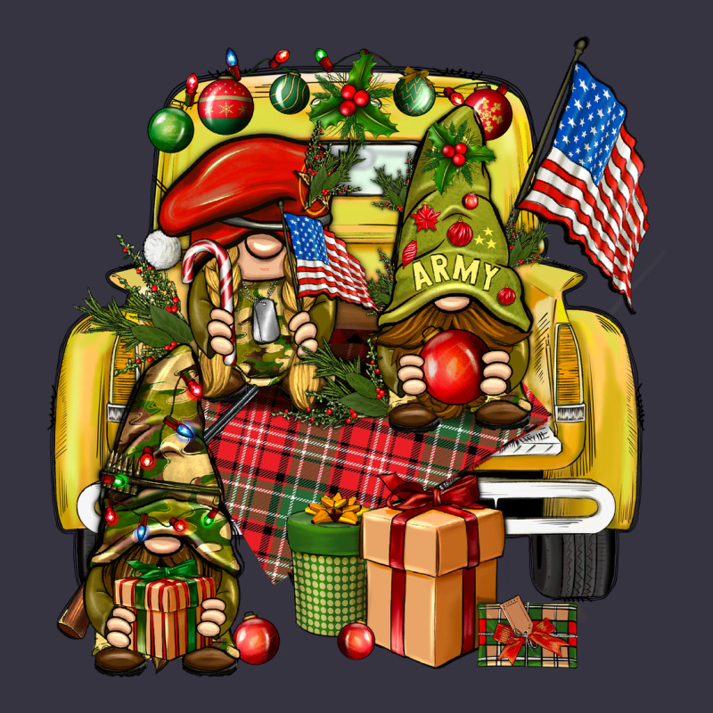 Christmas Army Gnomes Truck 4th Of July Vintage Hoodie by HowdyJamesFarm | Teevron