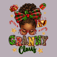 Granny Claus Afro Messy Bun Vintage Tee | Teevron
