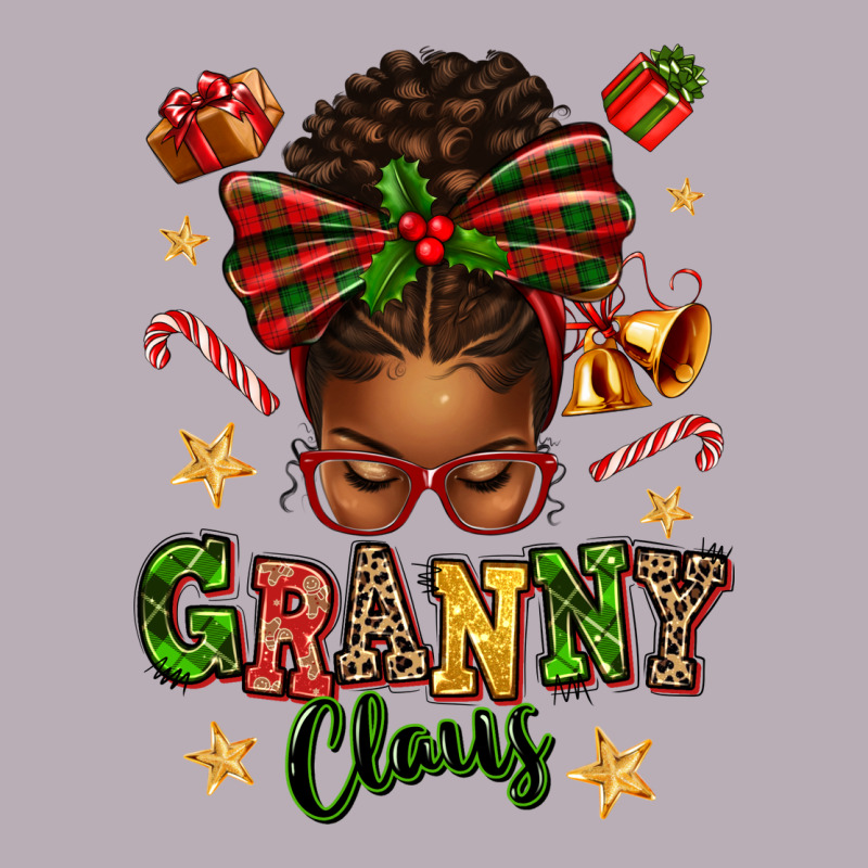 Granny Claus Afro Messy Bun Vintage Tee by texasbilliewilder | Teevron