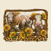 Simmental Bull And Heifer With Sunflowers Premium Tee | Teevron
