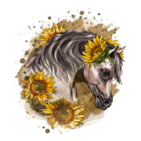 arabian horse with sunflowers | Teevron