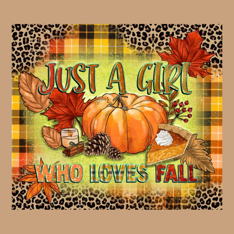 Just A Girl Who Loves Fall Vintage Tee by NancyCooperArtShop | Teevron