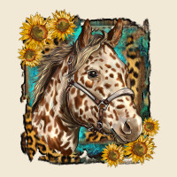 Appaloosa Horse With Sunflowers And Western Background Premium Tee | Teevron