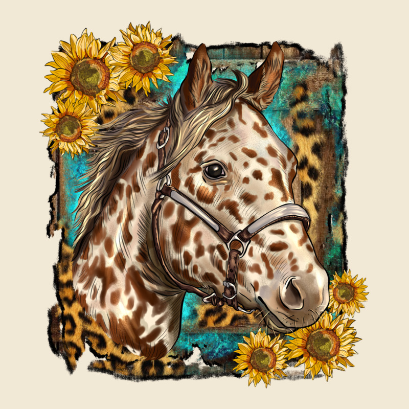 Appaloosa Horse With Sunflowers And Western Background Premium Tee by LillyAllenDesigns | Teevron