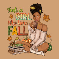 Just A Girl Who Loves Fall Afro Woman Vintage Tee | Teevron