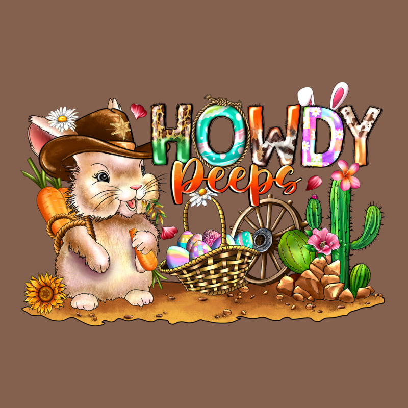 Easter Howdy Peeps Bunny Zipper Hoodie by CowhideDigitalArt | Teevron