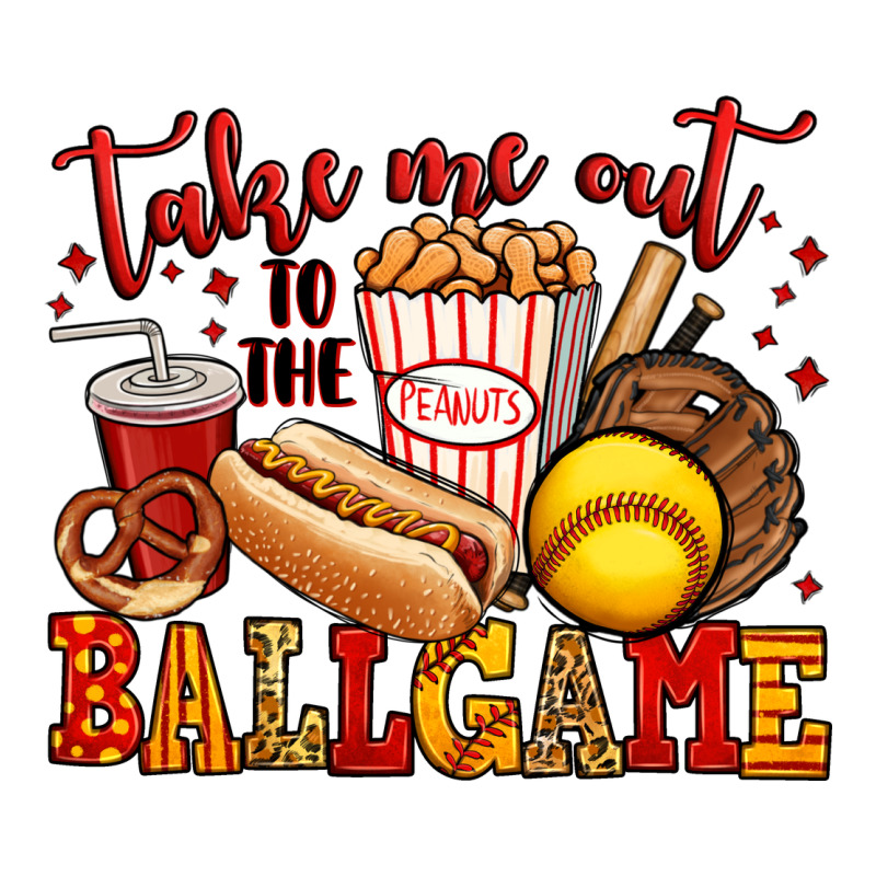 Take Me Out To The Ball Game Softball Premium Tee by Jasminsmagicworld | Teevron