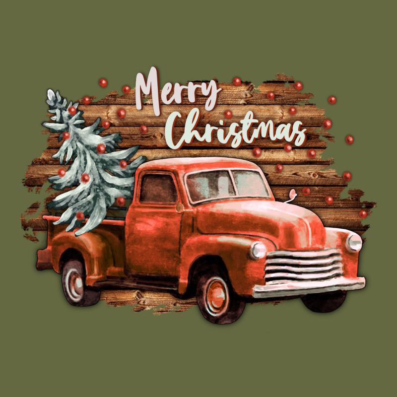 Merry Christmas Truck Long Sleeve Tee by CowGirlArtShop | Teevron