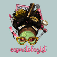 Afro Messy Bun Cosmetologist Heavy Core Tee | Teevron