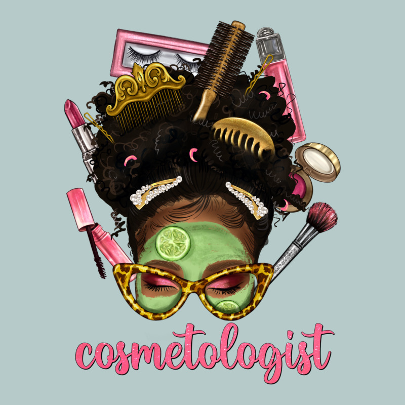 Afro Messy Bun Cosmetologist Heavy Core Tee by BundleAndBundleShop | Teevron