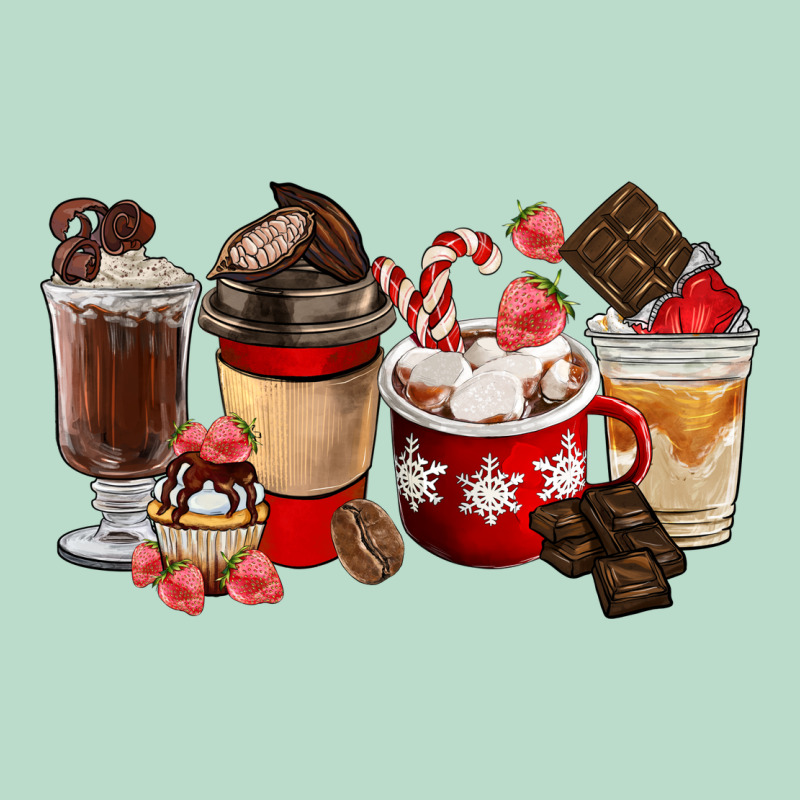 Chocolate Love Coffee Cups Premium Hoodie by FaDigitalArtStudio | Teevron