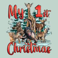 My First Christmas Baby Safari Animals Zipper Hoodie | Teevron