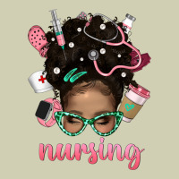 Afro Messy Bun Nursing Bbs Heavy Core Tee | Teevron
