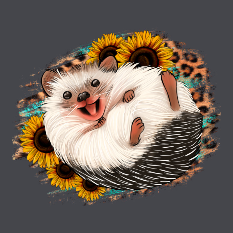 Happy Hedgehog Sunflower Leopard Long Sleeve Tee by Jasminsmagicworld | Teevron