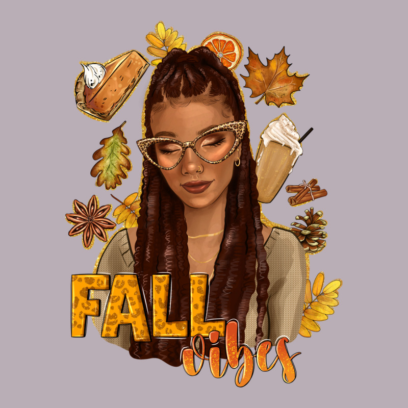 Fall Vibes Afro Woman Vintage Tee by NancyCooperArtShop | Teevron