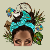 Lake Camping Afro Messy Bun Bbs Heavy Core Tee | Teevron