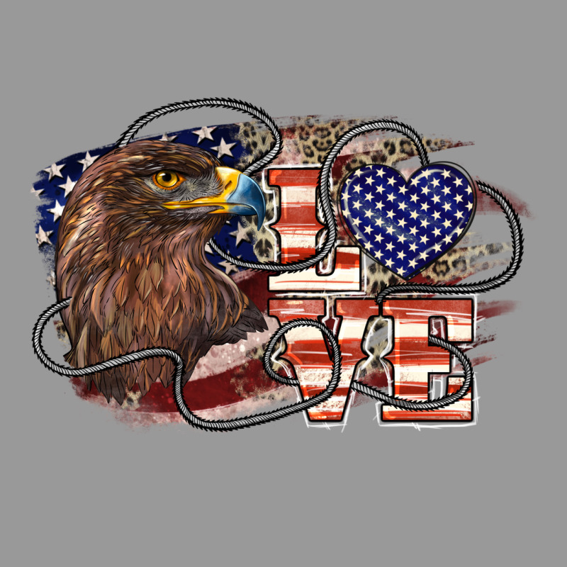 Love America Eagle 4th Of July Vintage Hoodie by HowdyJamesFarm | Teevron