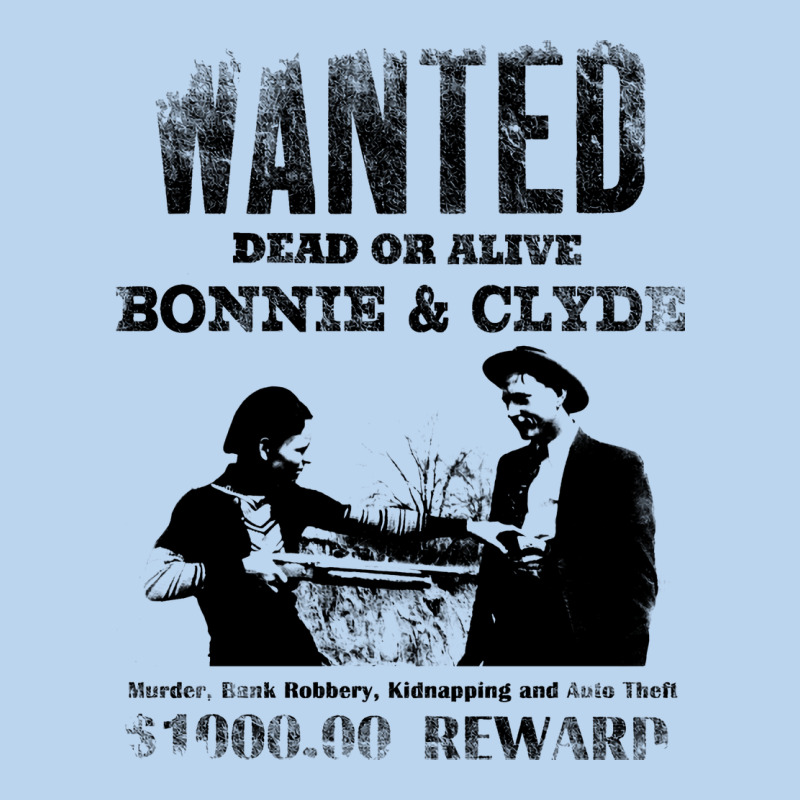 Wanted Bonnie And Clyde, Distressed Classic Tee by lanVoArt | Teevron