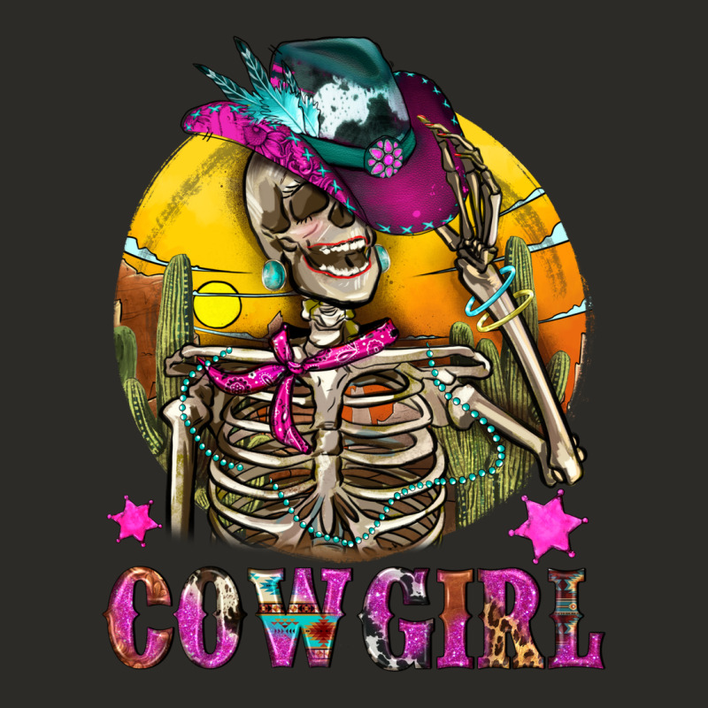 Cowgirl Skeleton With Landscape Heavy Core Tee by BundleAndBundleShop | Teevron