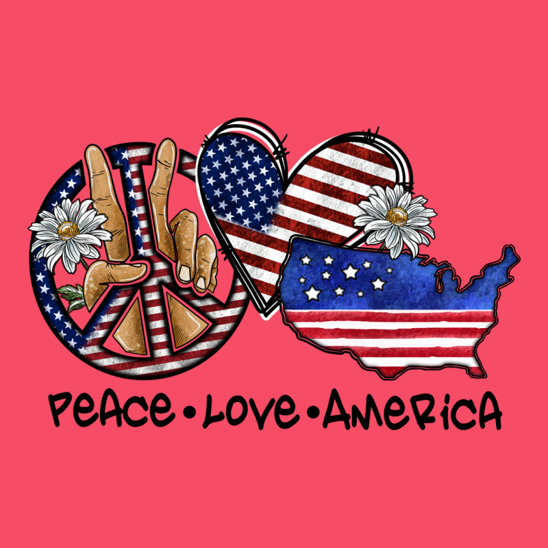 Peace Love America Premium Sweatshirt by SublimationCraftShop | Teevron