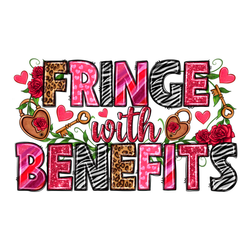 Fringe With Benefits Valentine's Day Urban Heavy Tee by HowdyJamesFarm | Teevron