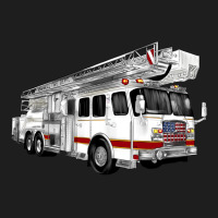 White Fire Truck Heavyweight Hoodie | Teevron