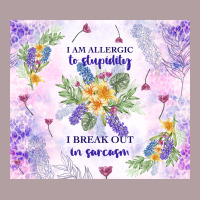 I Am Allergic To Stupidity Vintage Hoodie | Teevron