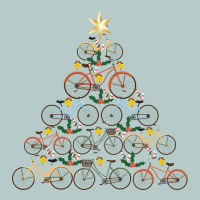 Bicycle Christmas Tree Funny Biker Bicyclist Xmas For Family Long Slee Heavy Core Tee | Teevron