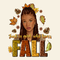 Just A Girl Who Loves Fall Afro Woman Vintage Tee | Teevron